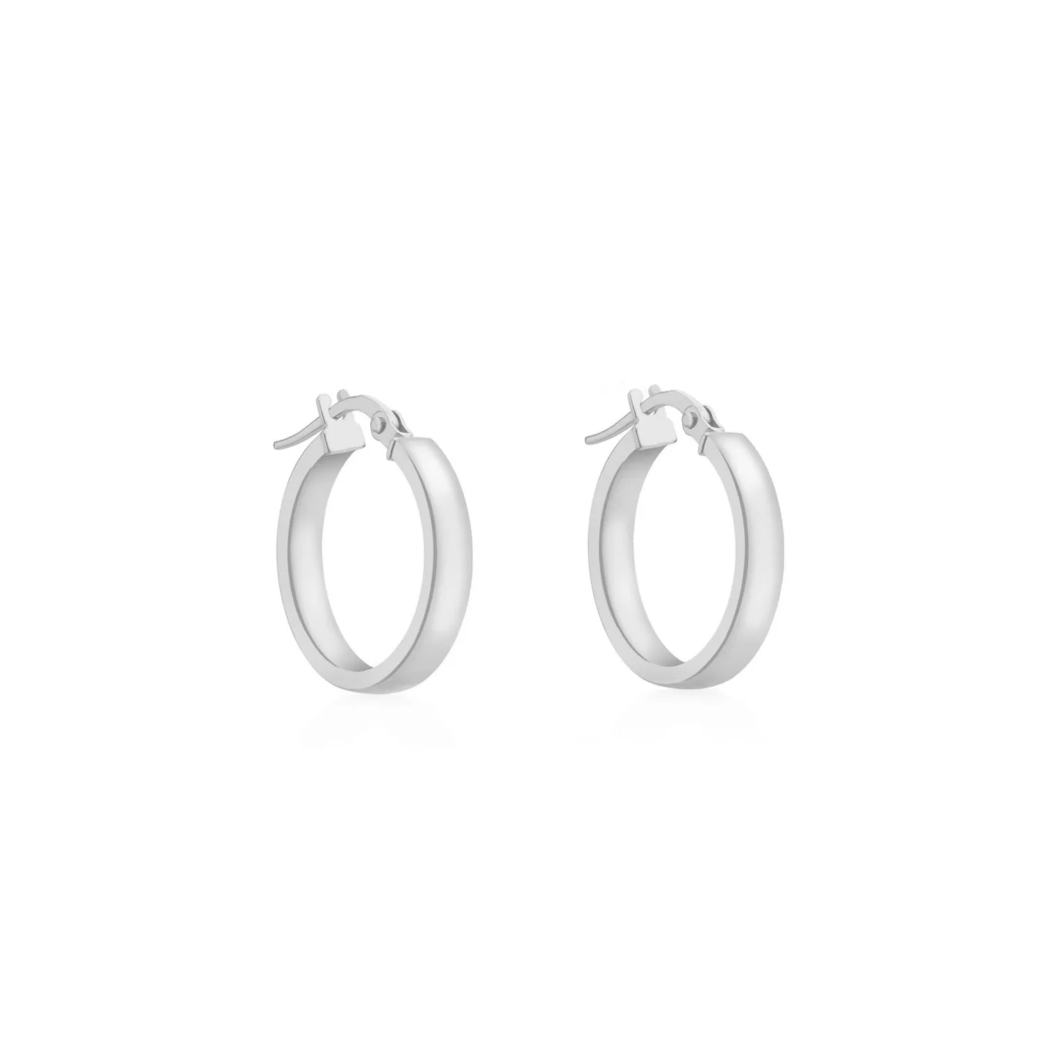 9K Yellow Gold Hoop Creole Earrings - 1.51.0889