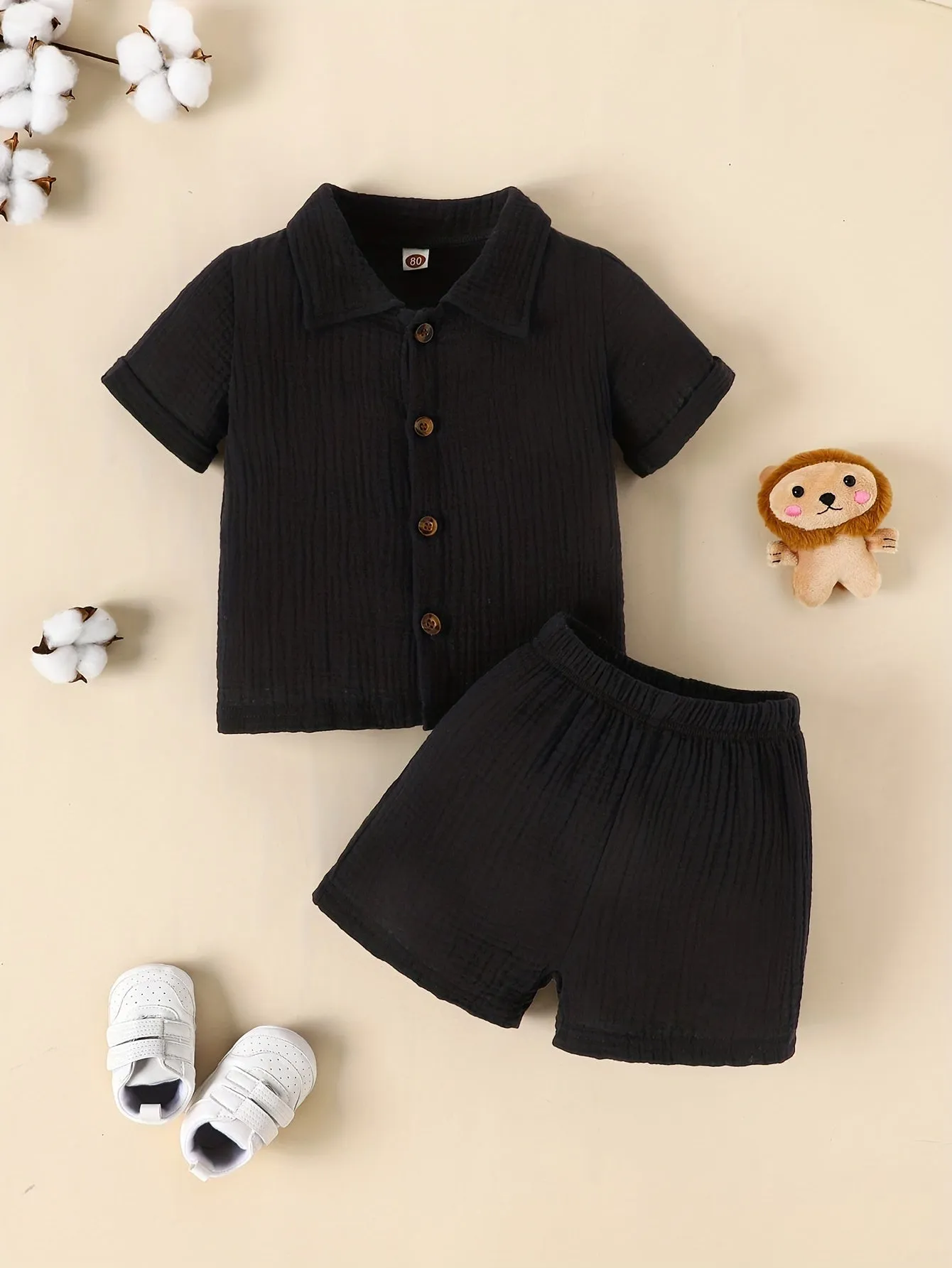 Adorable Baby Boys Summer Shirt and Shorts Set