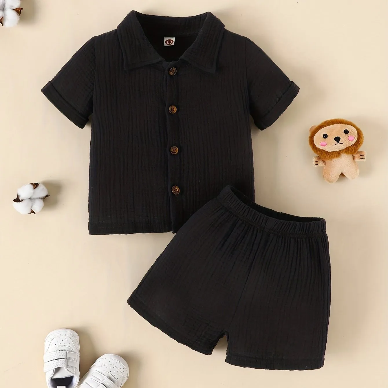 Adorable Baby Boys Summer Shirt and Shorts Set