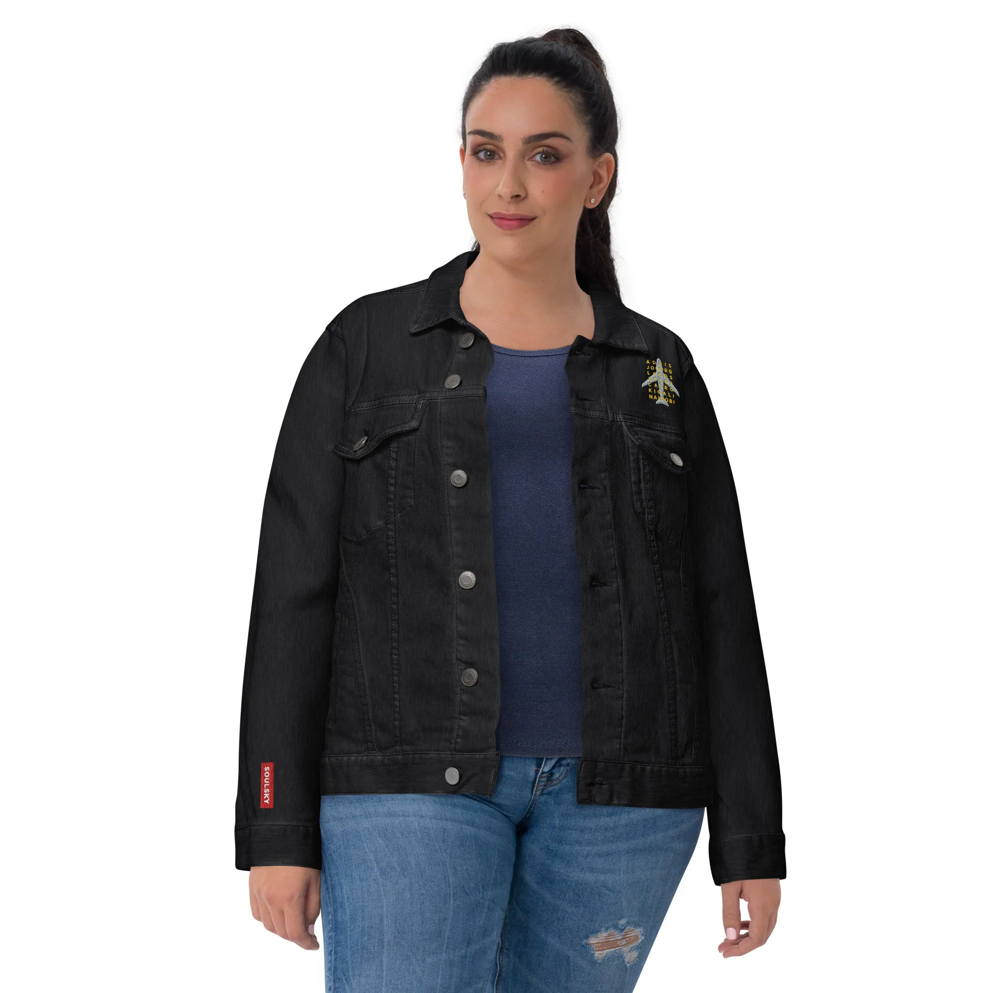 AFRICAN CITIES Unisex Denim Jacket