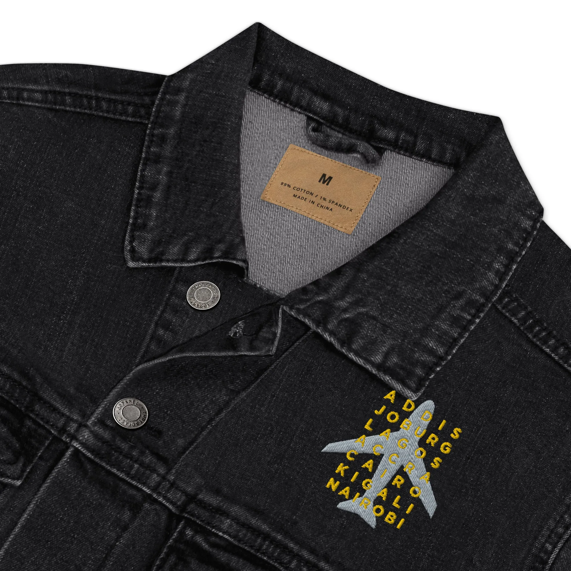 AFRICAN CITIES Unisex Denim Jacket