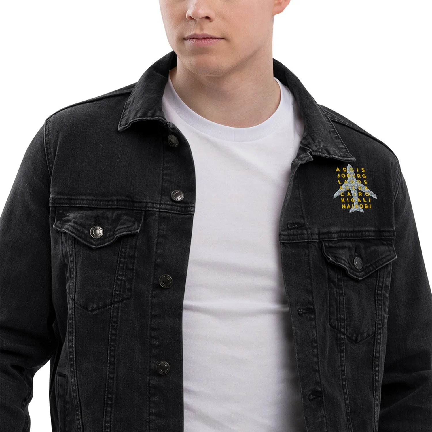 AFRICAN CITIES Unisex Denim Jacket