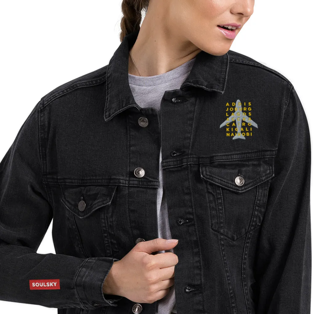 AFRICAN CITIES Unisex Denim Jacket
