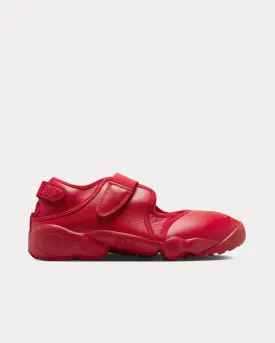 Air Rift Leather Fire Red Slip On Sneakers