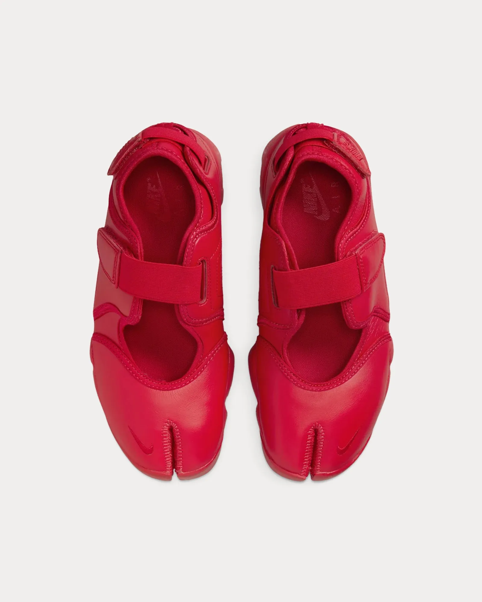 Air Rift Leather Fire Red Slip On Sneakers