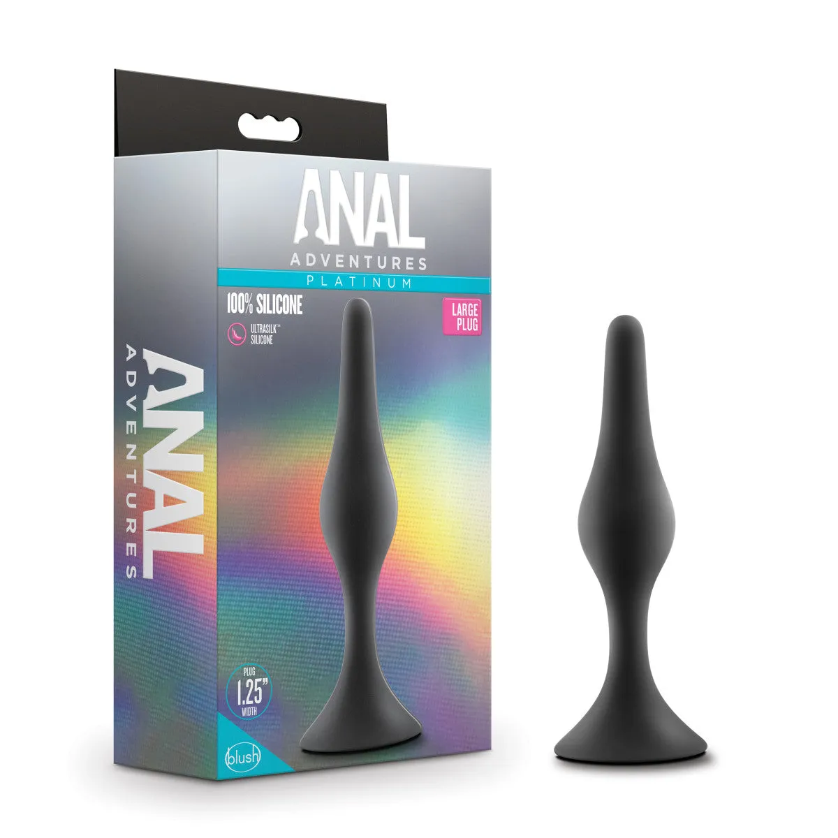 Anal Adventures Platinum By Blush® | Beginner Black 5.25-Inch Anal Plug
