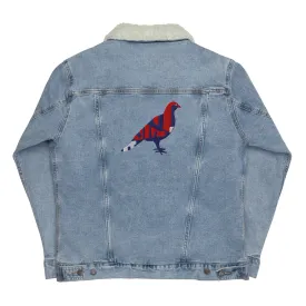 BE PROUD Unisex Denim Sherpa Jacket