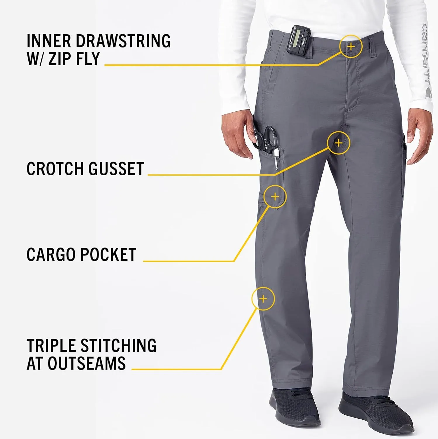 Carhartt Big & Tall Mens Straight Fit Multi-Cargo