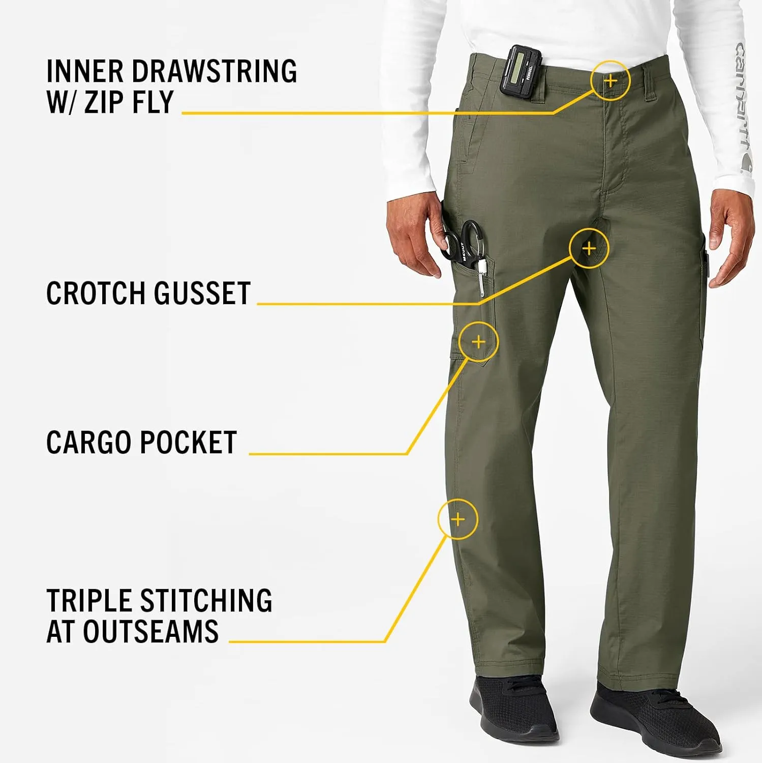 Carhartt Big & Tall Mens Straight Fit Multi-Cargo