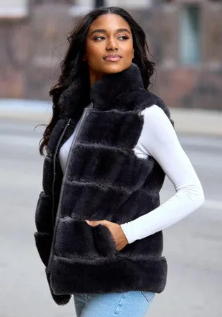 Charcoal Snap Vest