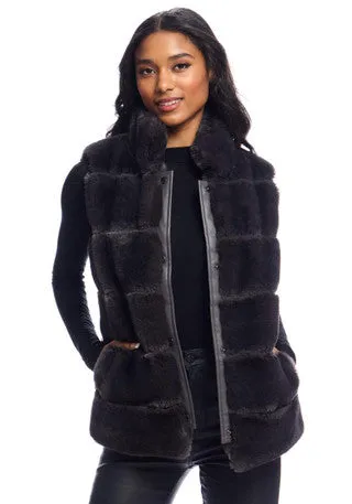 Charcoal Snap Vest