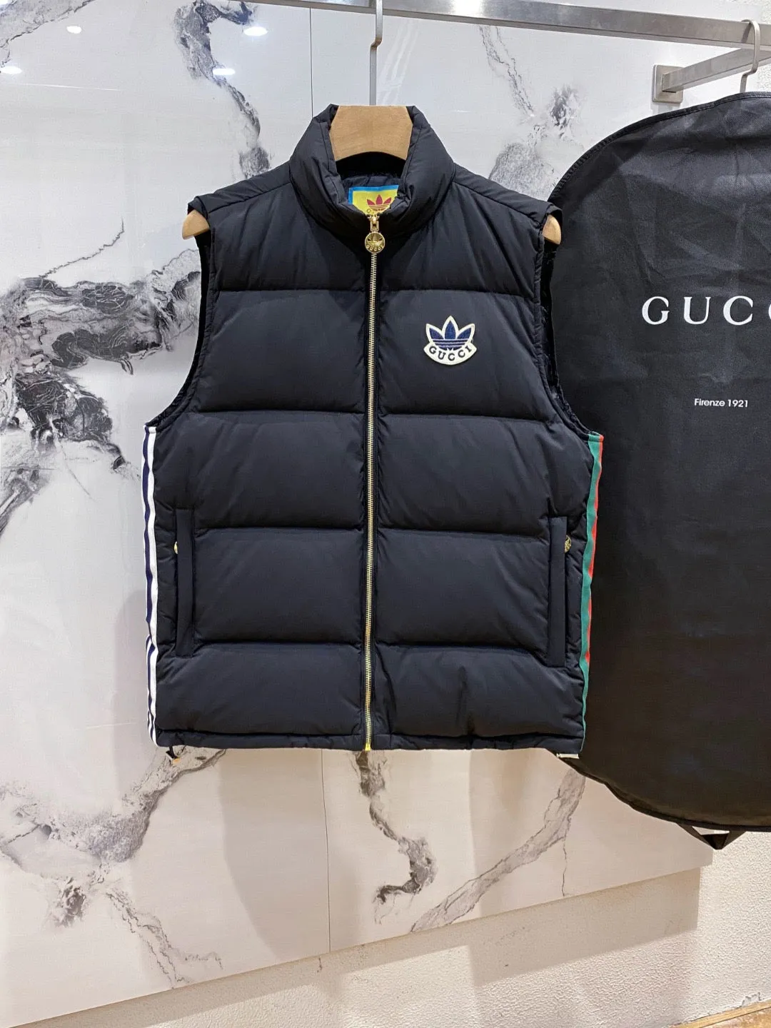 CLTH282 GG Cotton Canvas Puffer Vest