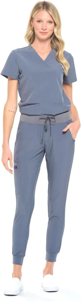 Dagacci Medical Uniform Women and Men Unisex 4-Way Stretch Jogger Scrub Set