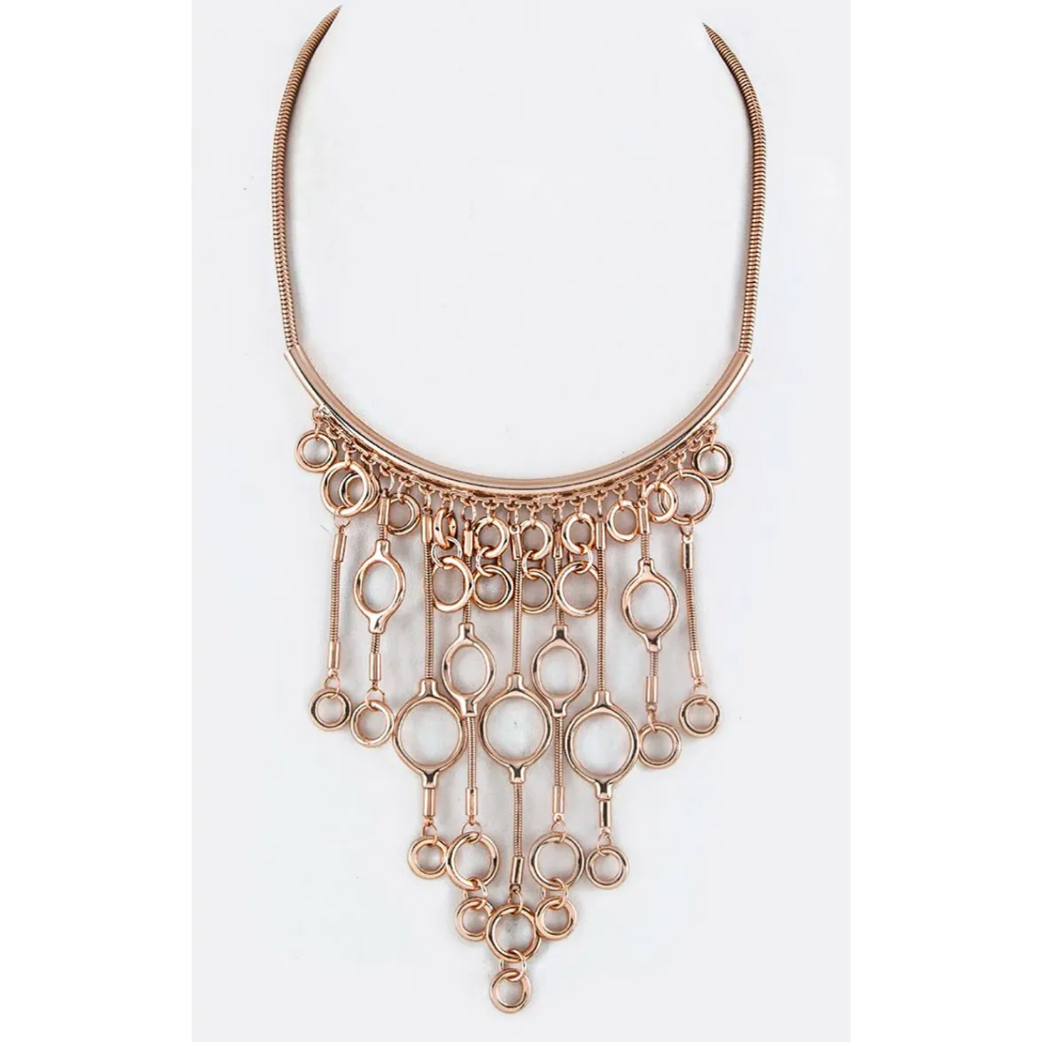 Fringe Hoops Statement Necklace