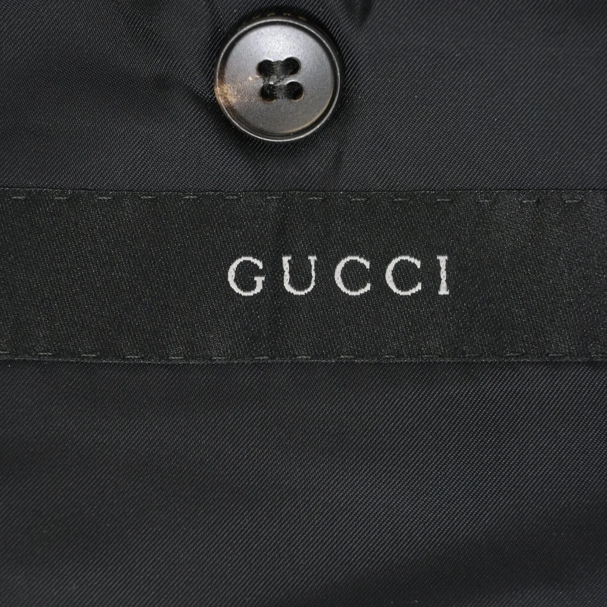 Gucci Single-Breasted Blazer in Black Wool
