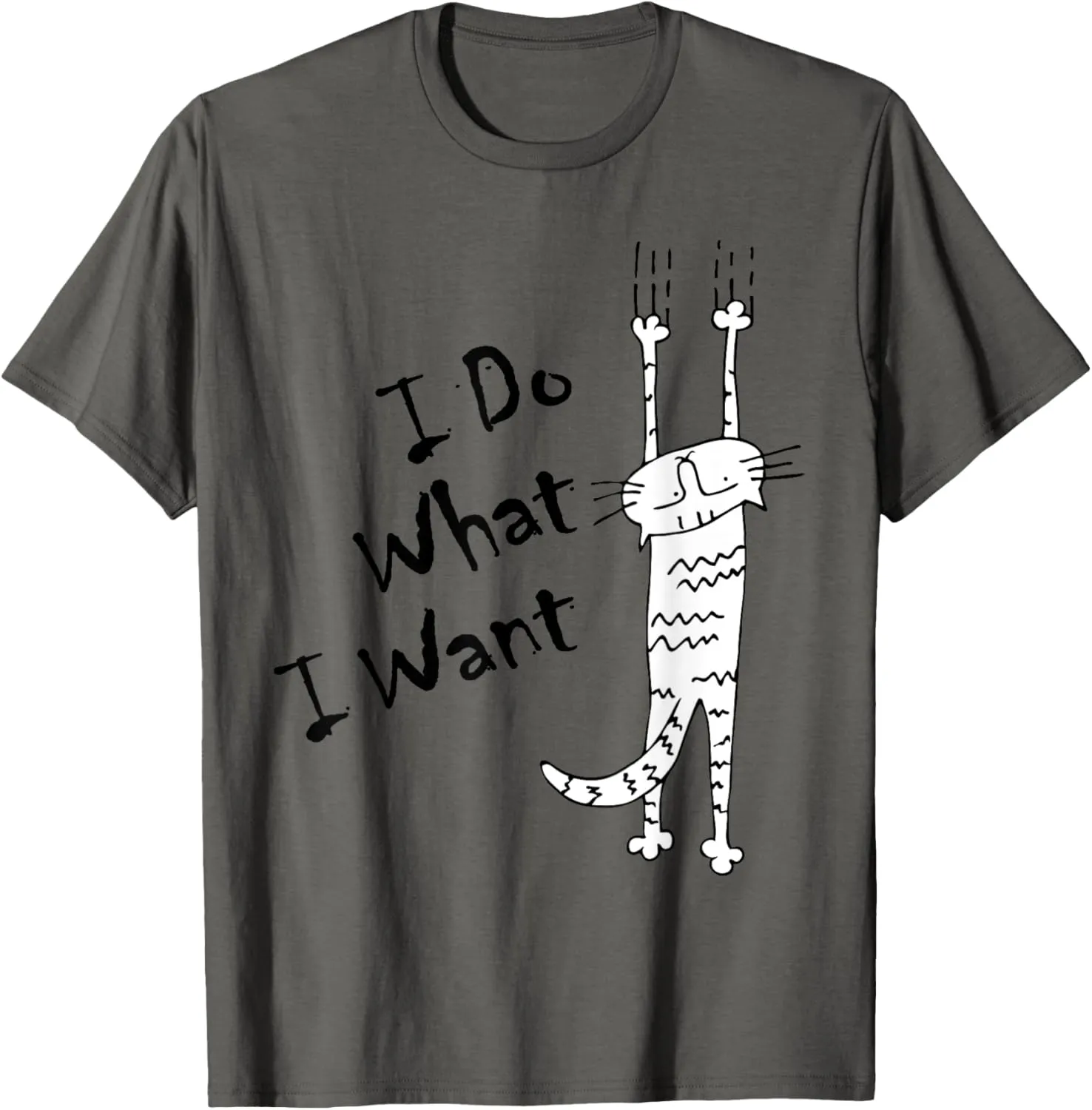 I DO WHAT I WANT cat lover gifts for women and men funny T-Shirt