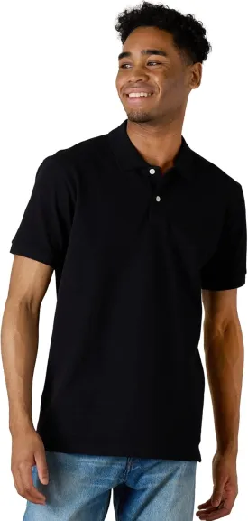 LAPASA Men's Polo Shirt Cotton Pique Classic & Active T-Shirt Short Sleeve Moisture Wicking Golf Tennis Lightweight M19/M131