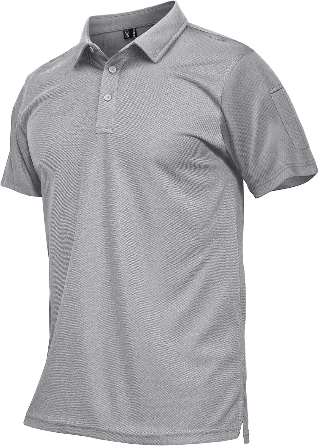 MAGCOMSEN Men's Polo Shirts Tactical UPF 50  Quick Dry Performance Short Sleeve Work Golf Shirts Lightweight Collared Pique