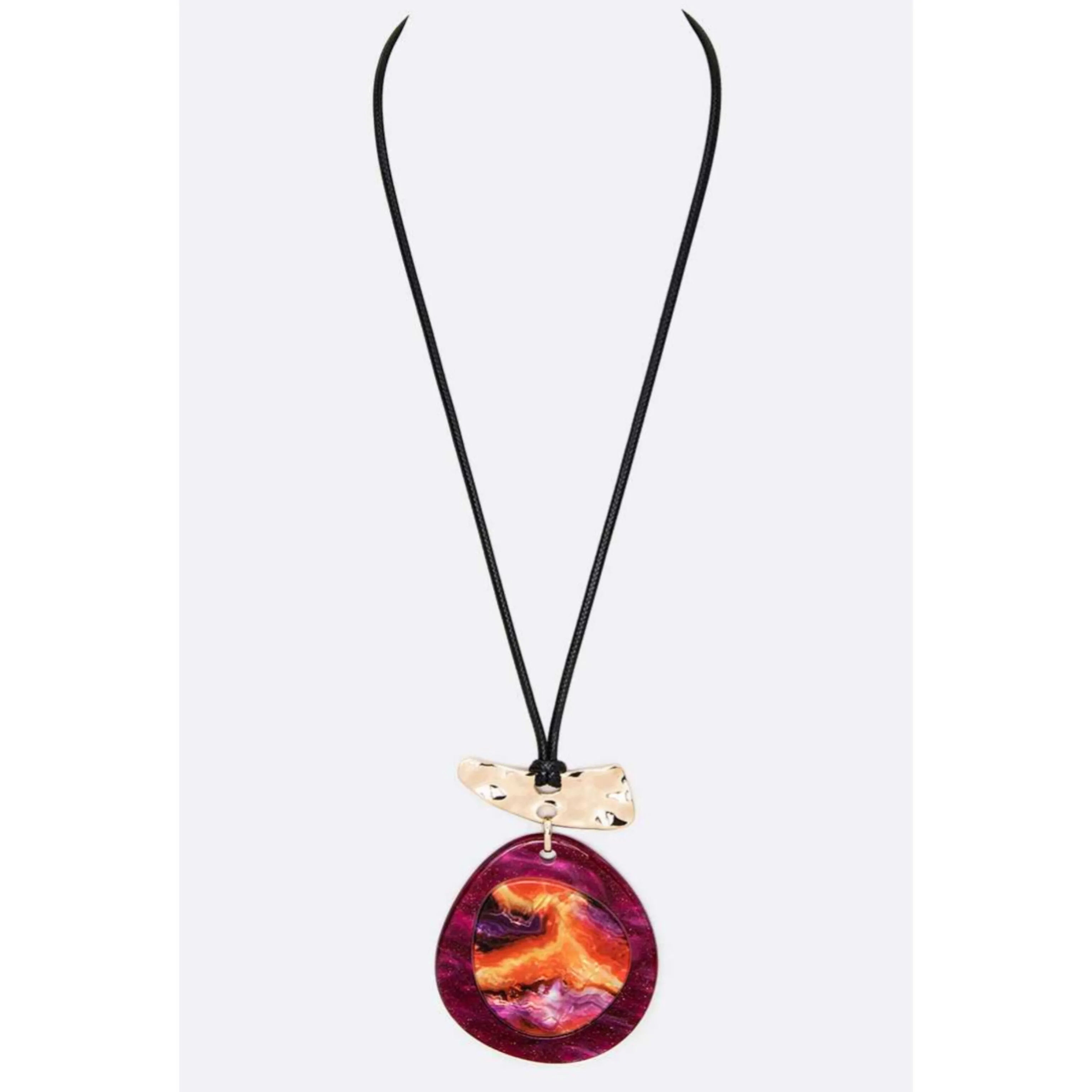 Marbled Rope Necklace