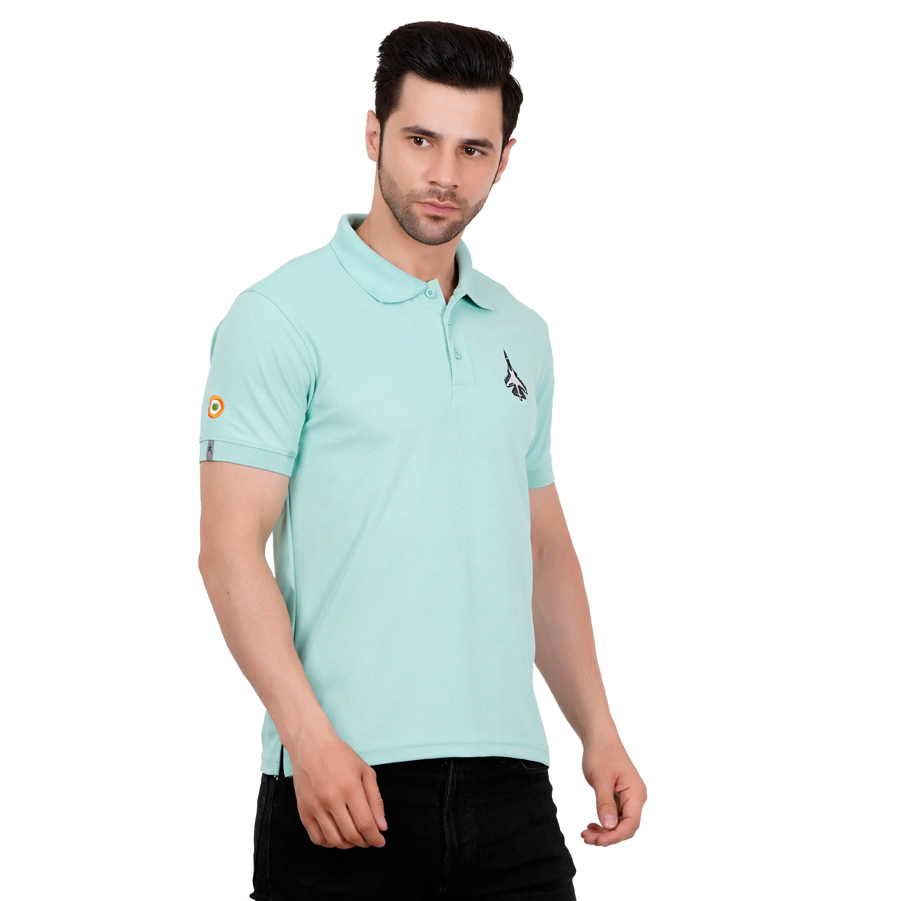 Men's Polos T Shirt SUKHOI-30 MINT
