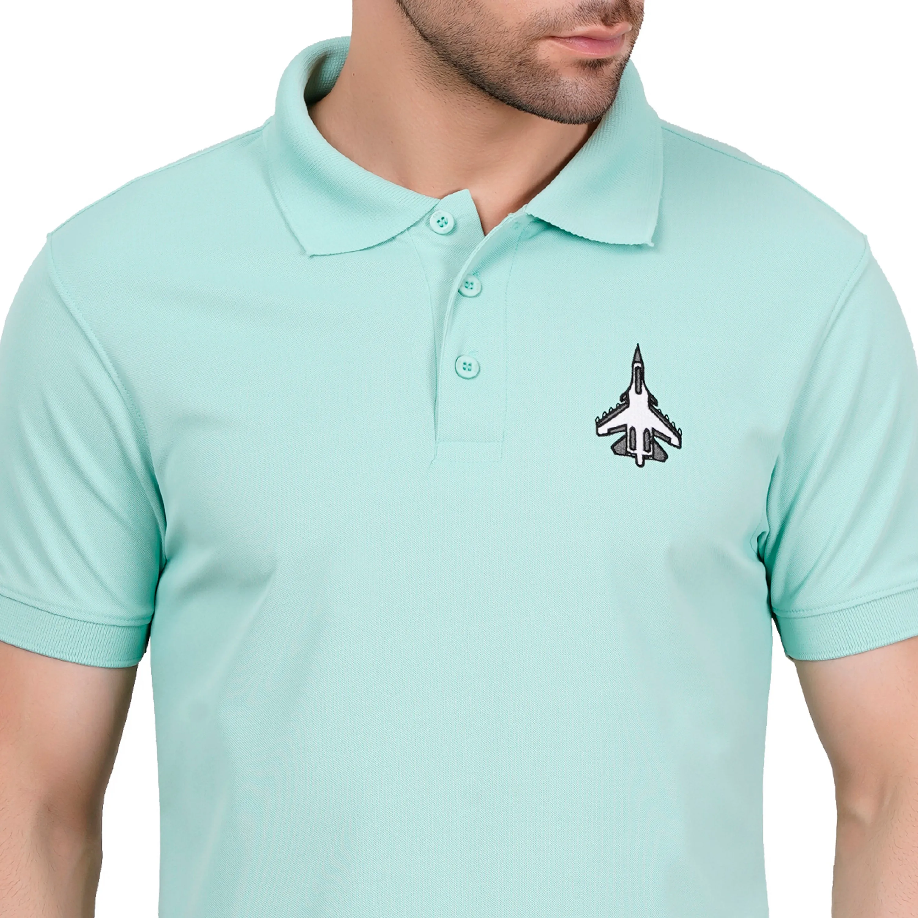 Men's Polos T Shirt SUKHOI-30 MINT