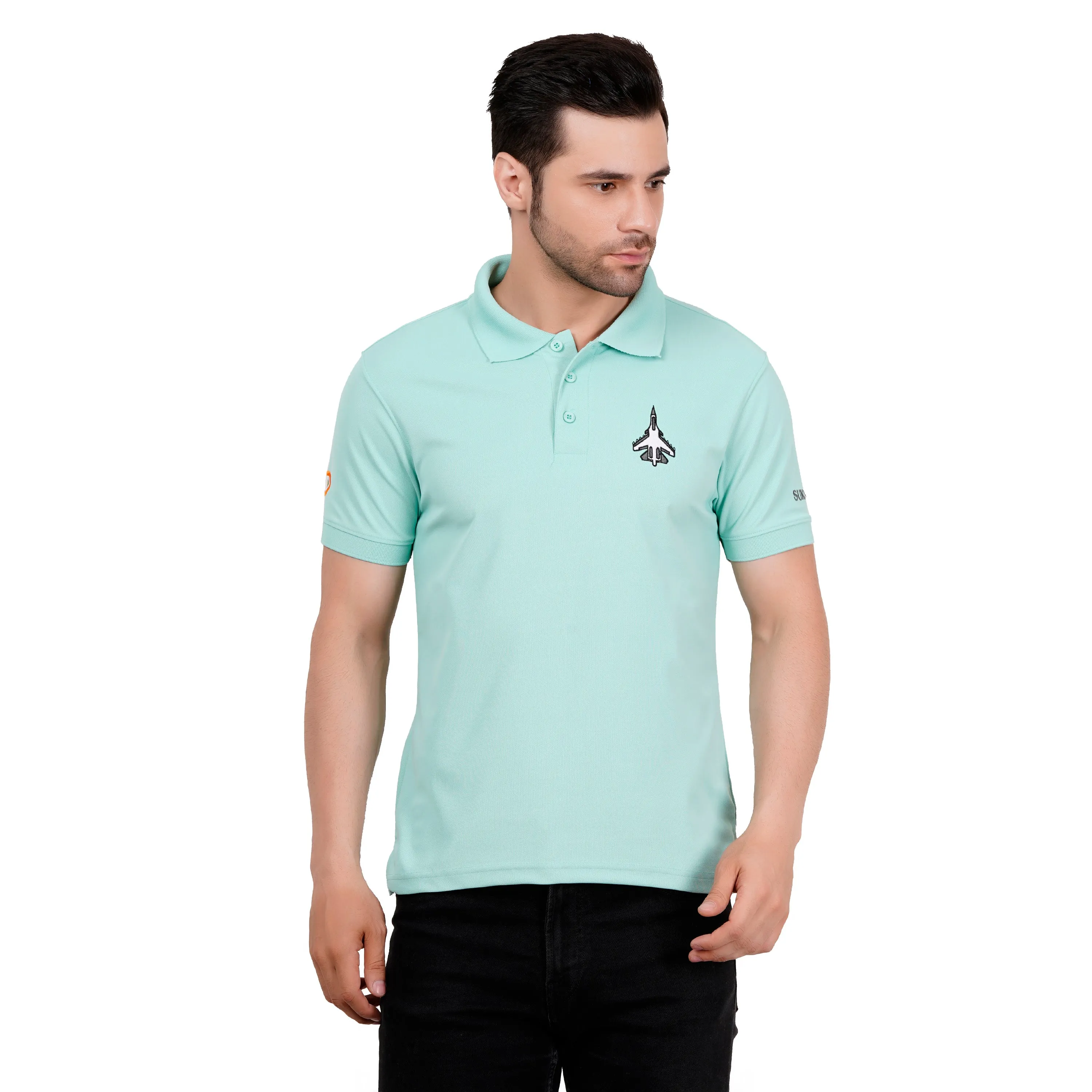 Men's Polos T Shirt SUKHOI-30 MINT