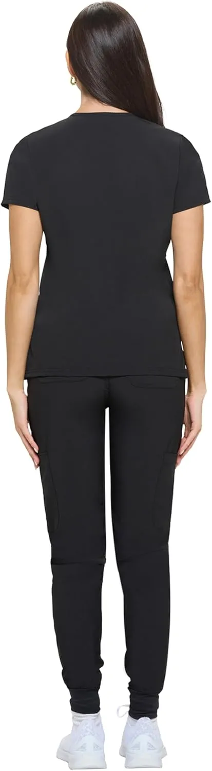 Natural Uniforms Womens Essential Cool Stretch Jogger Scrub Set with Regular and Petite Sizes
