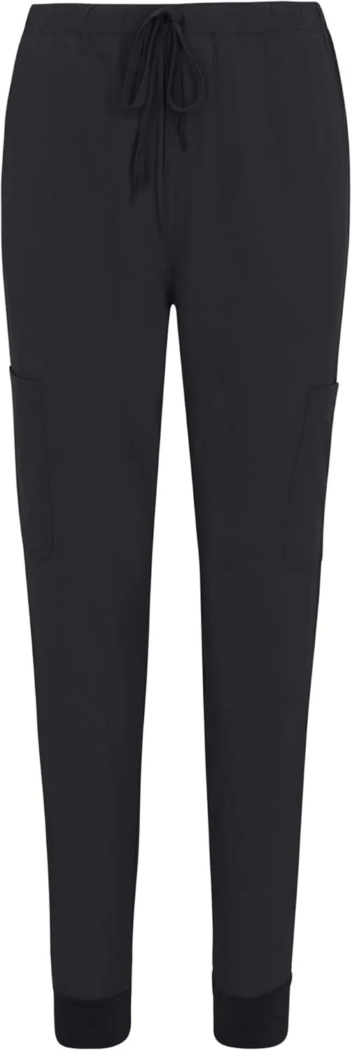 Natural Uniforms Womens Essential Cool Stretch Jogger Scrub Set with Regular and Petite Sizes