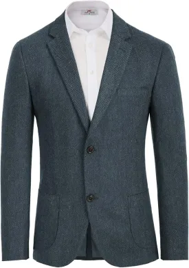 PJ PAUL JONES Men's Herringbone Tweed Blazer British Wool Blend Sport Coat Jacket