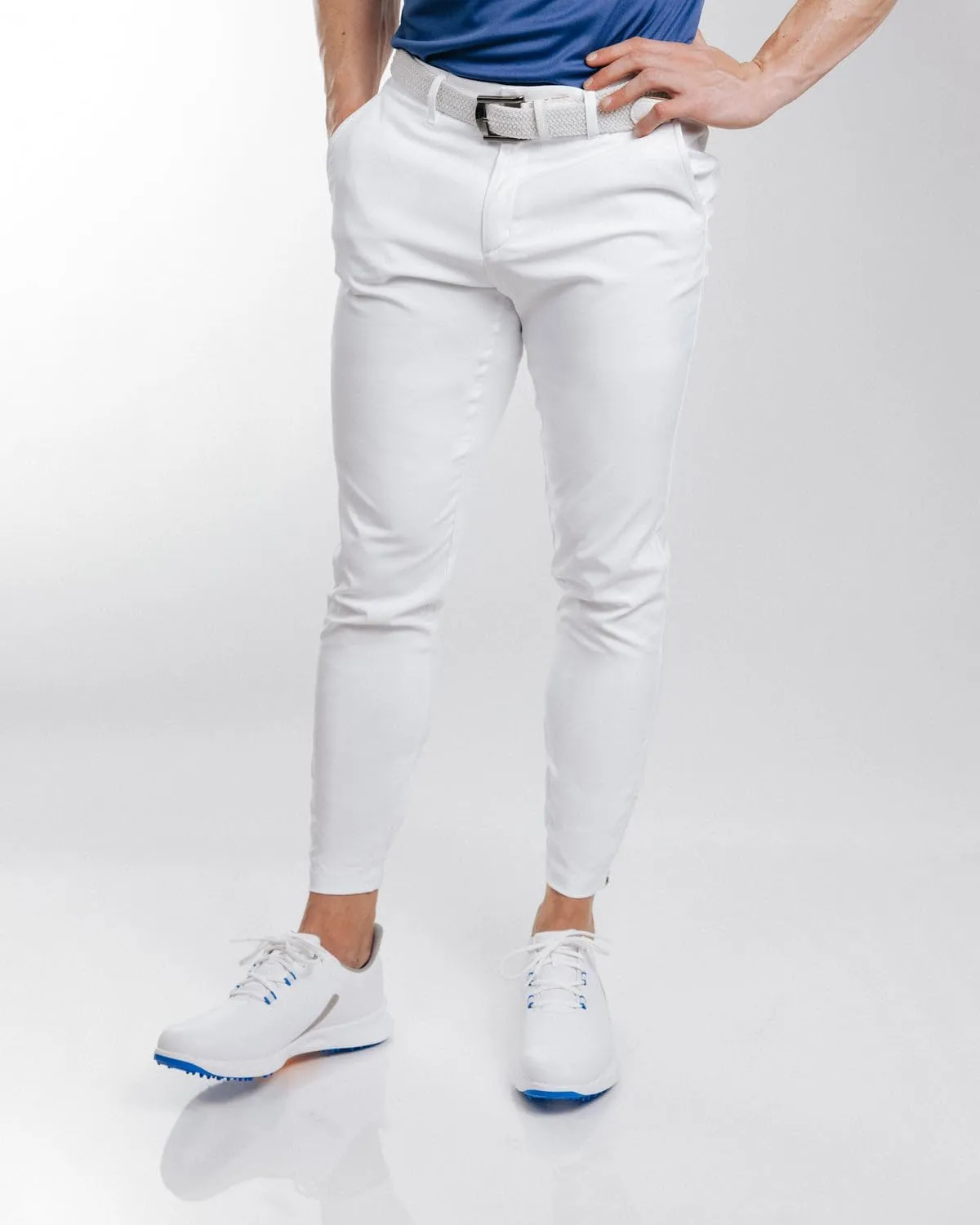 Primo Golf Jogger, Lightweight Four-Way Stretch Golf Pant, 4 Pockets, Inner Gel Waistband, Elastic Zipper Ankles