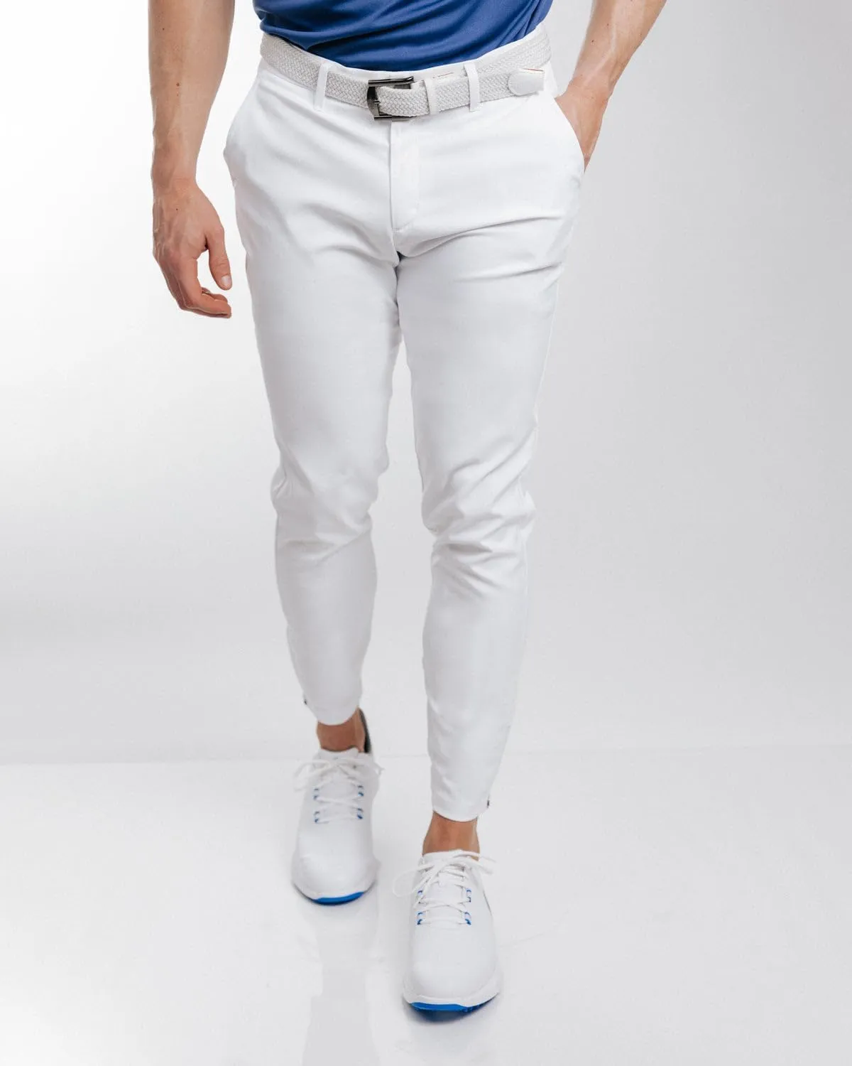 Primo Golf Jogger, Lightweight Four-Way Stretch Golf Pant, 4 Pockets, Inner Gel Waistband, Elastic Zipper Ankles
