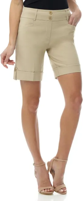 Rekucci Women's Ease Into Comfort 8 inch Chic Urban Short