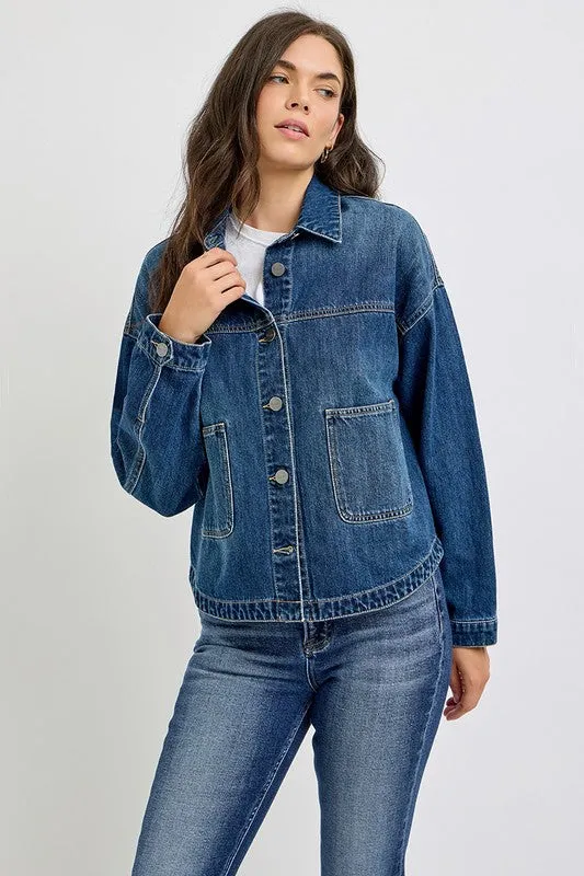 Relaxed Fit Denim Jacket by Risen