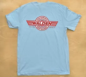 Sale: Performance red logo: lt. blue