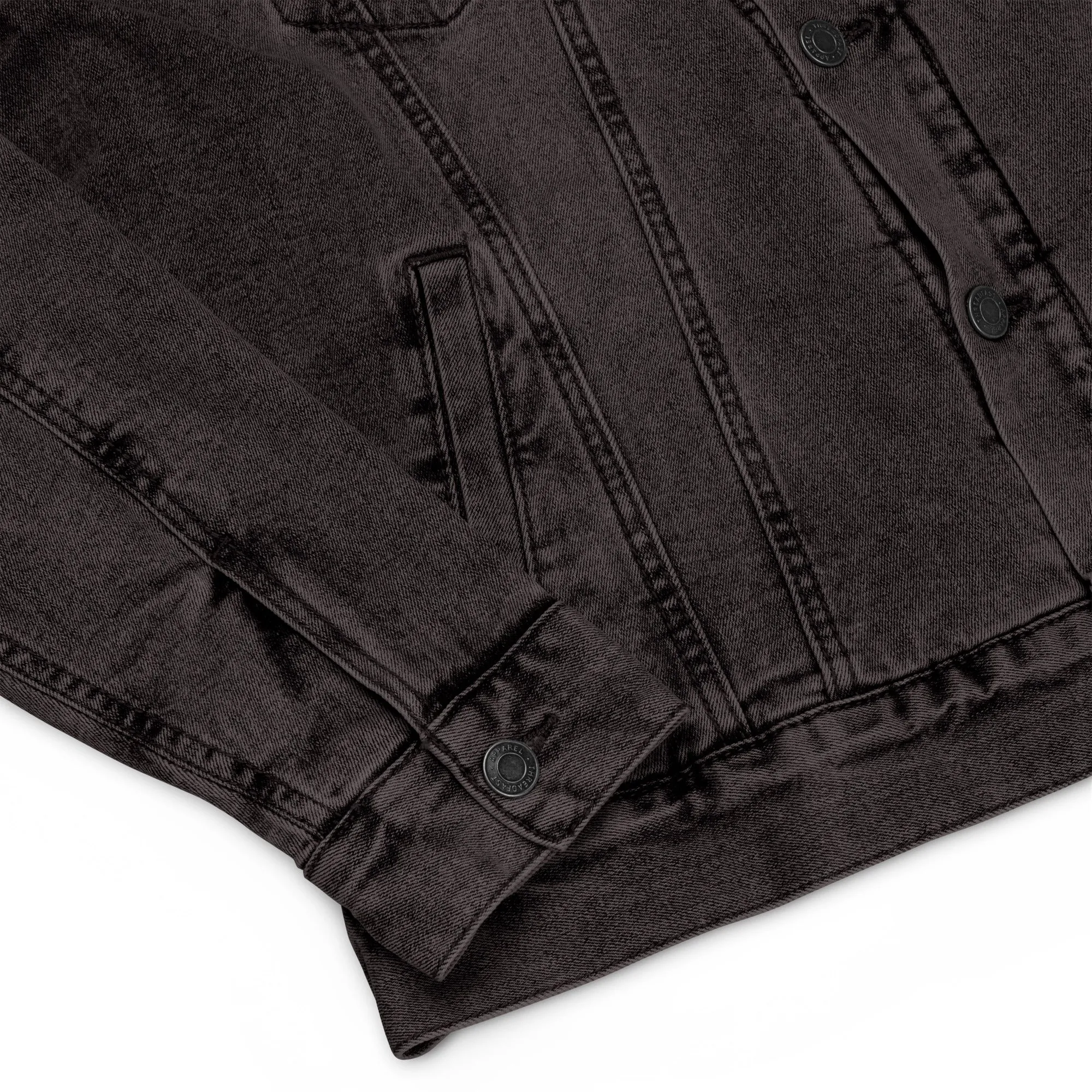 STAR GAZING Unisex Denim Sherpa Jacket