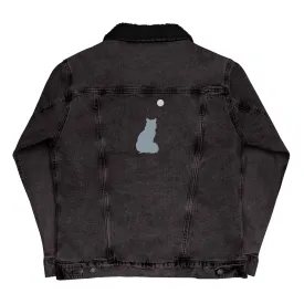 STAR GAZING Unisex Denim Sherpa Jacket