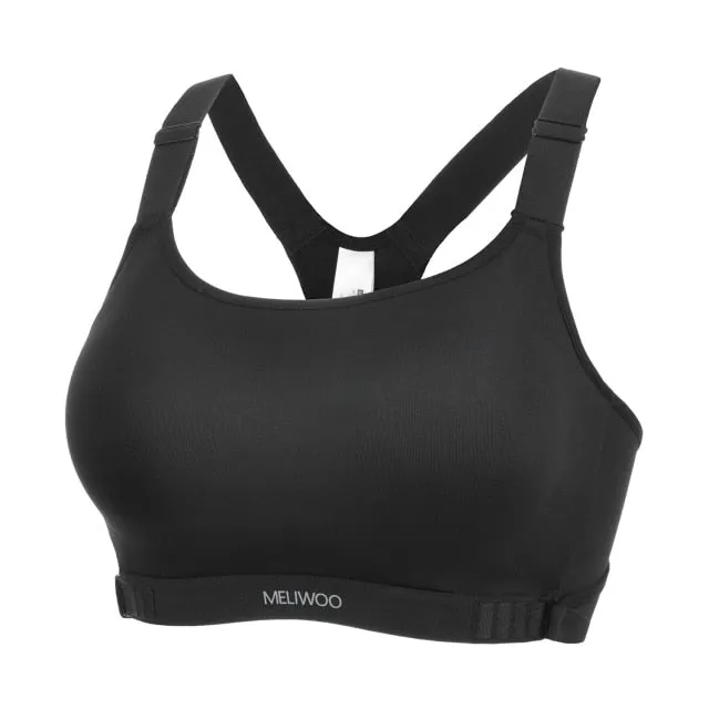 SYROKAN Sports Bra Women's Full Coverage Wire-free Padded Racerback High Impact Sportswear