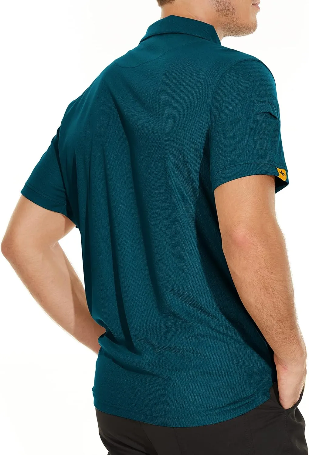 V VALANCH Mens Polo Shirts Short Sleeve Moisture Wicking Golf Polo Athletic Collared Shirt Tennis T-Shirt Tops
