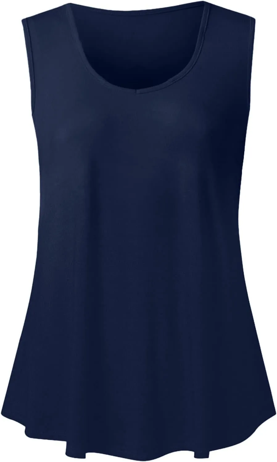 Women's Loose Summer Tank Tops Round Neck Sleeveless Going out Shirts Shirts Flowy Camisole Casual Basic Tee Top