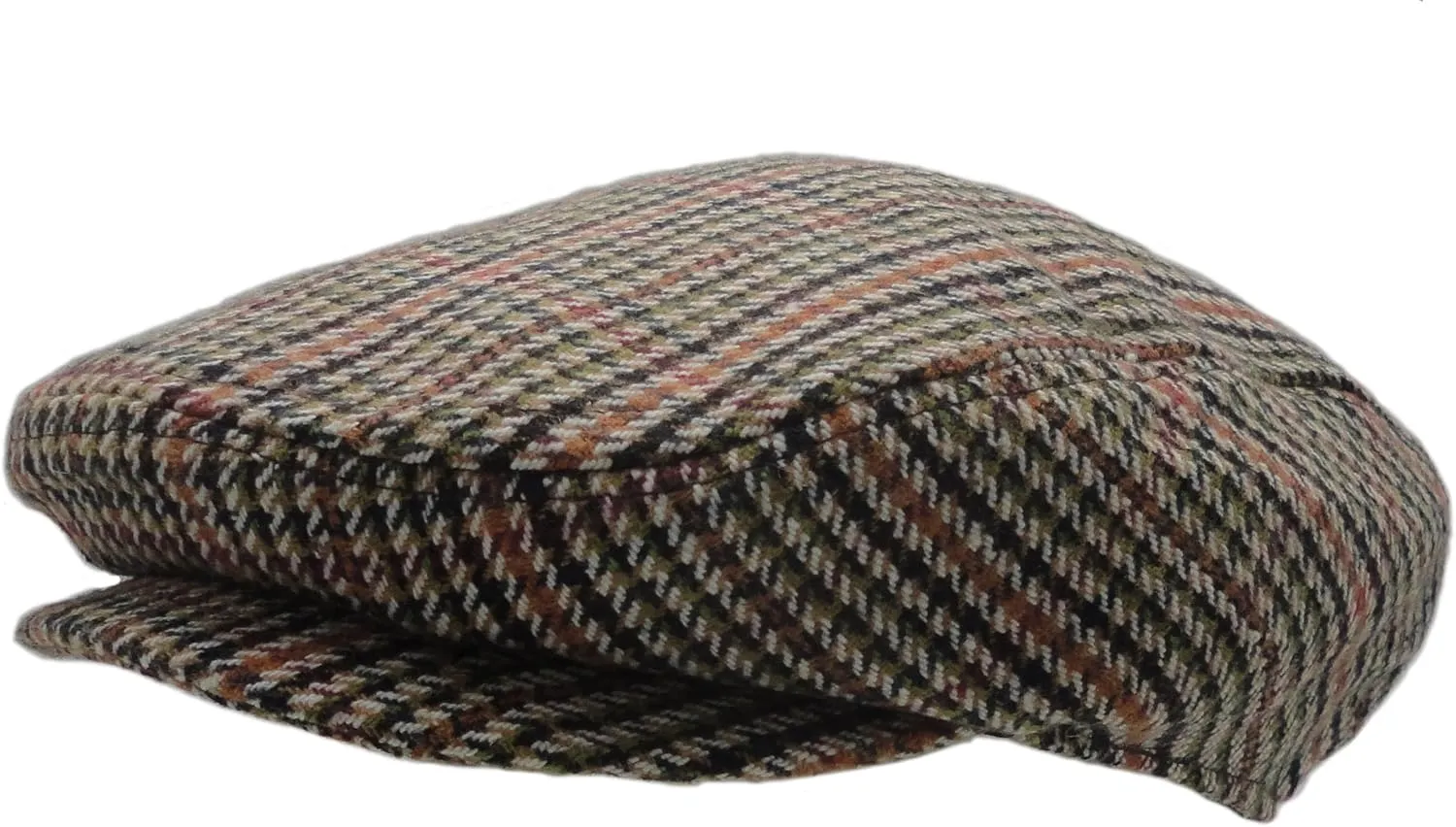 Wonderful Fashion Men's Classic Herringbone Tweed Wool Blend Newsboy Ivy Hat (Large/X-Large, Charcoal)