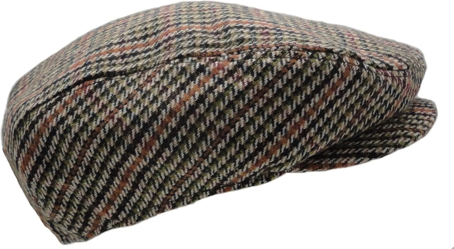 Wonderful Fashion Men's Classic Herringbone Tweed Wool Blend Newsboy Ivy Hat (Large/X-Large, Charcoal)