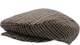 Wonderful Fashion Men's Classic Herringbone Tweed Wool Blend Newsboy Ivy Hat (Large/X-Large, Charcoal)