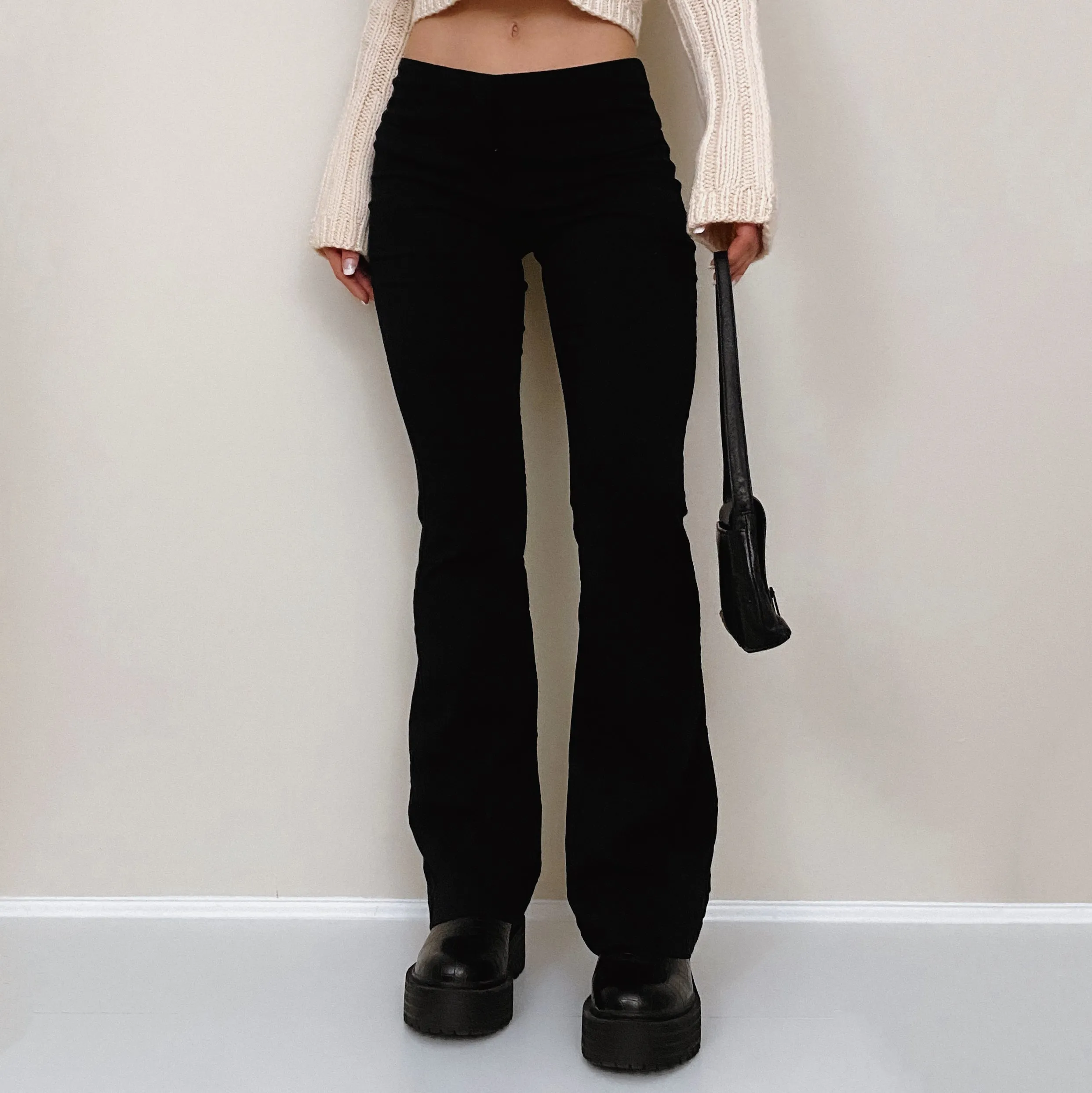 Y2K Black Stretch Trousers