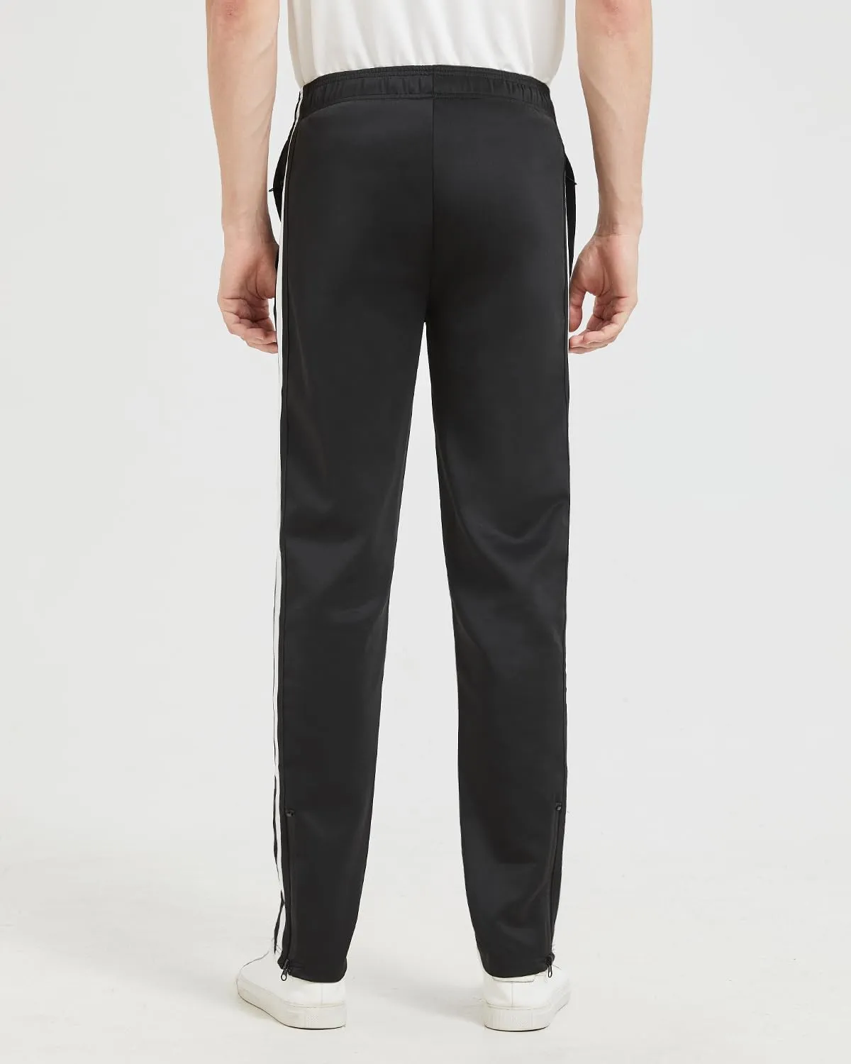 Zylioo Men's Tall Track Pants, Summer Lightweight Athletic Joggers with Zipper Pockets and Cuffs